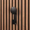 Lattenwand accessoire hanger zwart hout