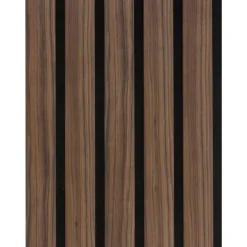 Lattenwand Decowall Acoustic Advanced walnoot 260x30cm, 2 stuks (1.56m2)