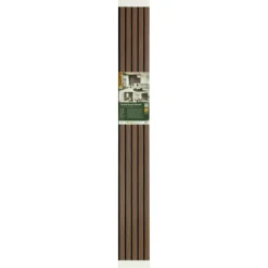 Lattenwand Decowall Acoustic Advanced walnoot 260x30cm, 2 stuks (1.56m2)