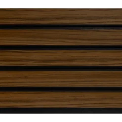 Cando Green Lattenwand MDF Decowall Essential walnoot 260x30cm, 2 stuks (1.56m2)