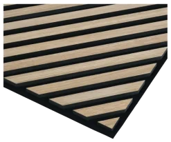 Lattenwand tegel Hongaarse punt licht eiken 55,3x55,3 cm, dikte 22 mm - 2 stuks per pak