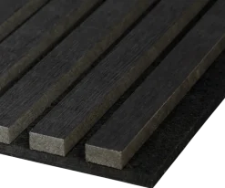 Lattenwand zwart eiken 300x60,5 cm, dikte 22mm
