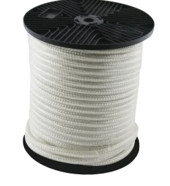 Ledent gevlochten touw wit nylon 4 mm 50 m
