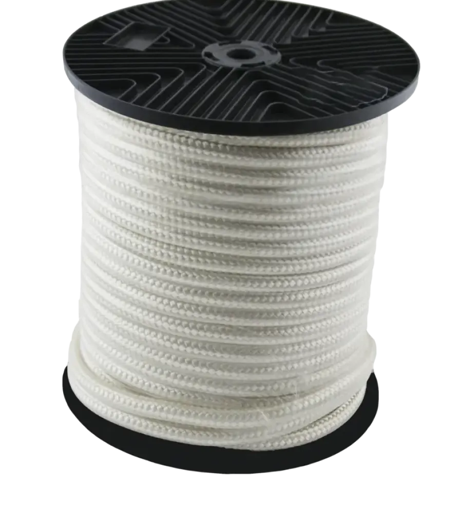 Ledent gevlochten touw wit nylon 3 mm 50 m