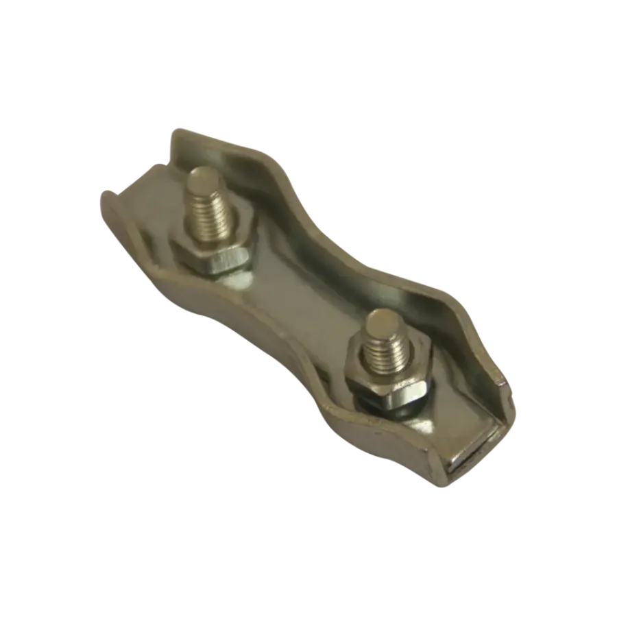Ledent kabelklem duplex tot Ø 6 mm verzinkt (2 stuks)