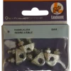 Ledent kabelklem tot Ø 5 mm verzinkt (2 stuks)