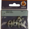 Ledent kabelklem tot Ø3 mm verzinkt (4 stuks)