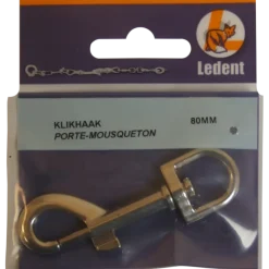 Ledent musketonhaak vernikkeld 80 mm