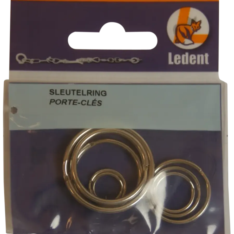 Ledent sleuterring vernikkeld assorti (8 stuks)