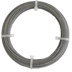 Ledent staaldraad grijs Ø2 mm / 10 m