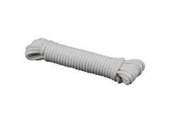 Ledent touw gevlochten naturel katoen 6 mm 10 m