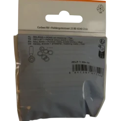 Ledent zeilringset messing 11 mm 15 stuks