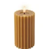 Lumineo LED kaars wax oranje