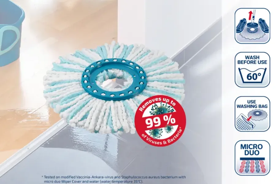 LEIFHEIT Vervangingskop clean twist disc mop - micro duo