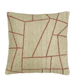 Geen Lines kussen taupe - l45xb45xh10cm