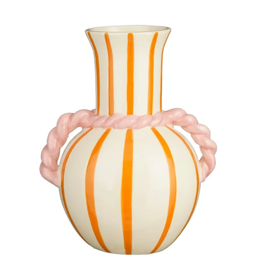Geen Lito vaas oranje - l18xb14xh22cm