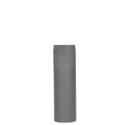 Livin' flame Livn Kachelpijp enkelwandig recht antraciet 500x150 mm