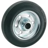 Dörner&Helmer Los wiel rubber 100mm met as 12mm tot 70kg