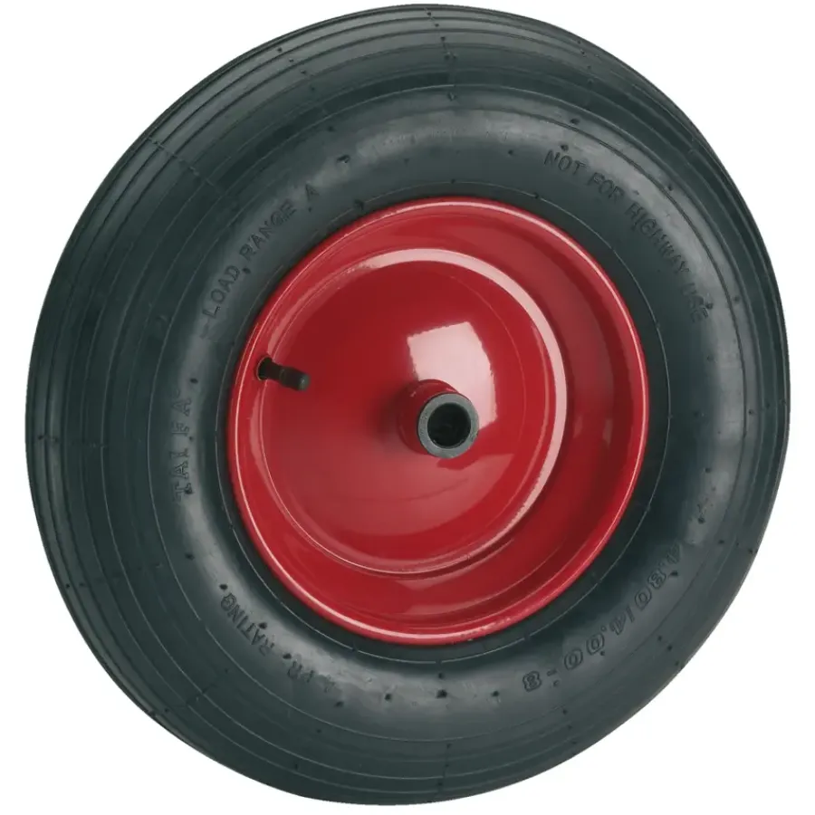 Dörner&Helmer Los wiel rubber 400mm met as 20mm tot 250kg