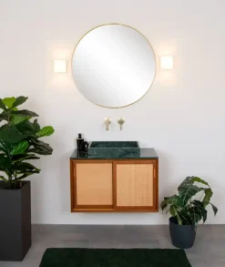Lucide badkamer wandlamp Jelte IP44 zwart