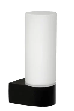 Lucide badkamer wandlamp 1-lichts Jesse IP44 zwart