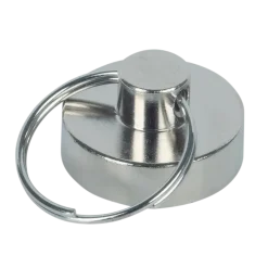 Fix-o-moll Magneet sleutelhanger Neodymium zilver 20mm 2 stuks