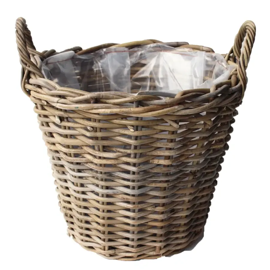 Geen Mand Antique D30 H23CM Grijs