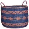 Geen Mand rond blauw - h36xd49cm