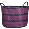 Geen Mand rond roze - h38xd53cm