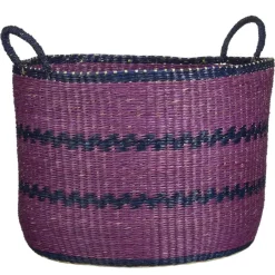 Geen Mand rond roze - h38xd53cm