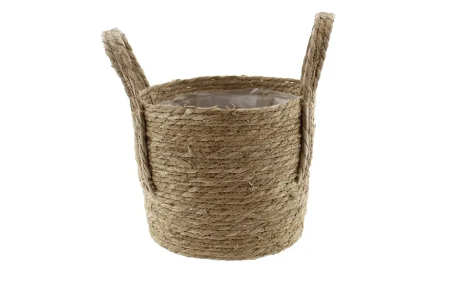 Geen Mand zeegras naturel D26H23CM