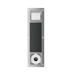 Marho Delya toiletrolhouder zonder klep en reserverolhouder inbouw RVS