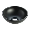 Marho Drova waskom rond 28 x 10 cm keramiek mat zwart