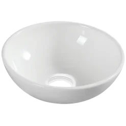 Marho Drova waskom rond 28 x 10 cm keramiek glans wit