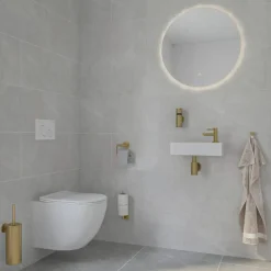 Marho Handdoekhaak Luxor klein geborsteld messing