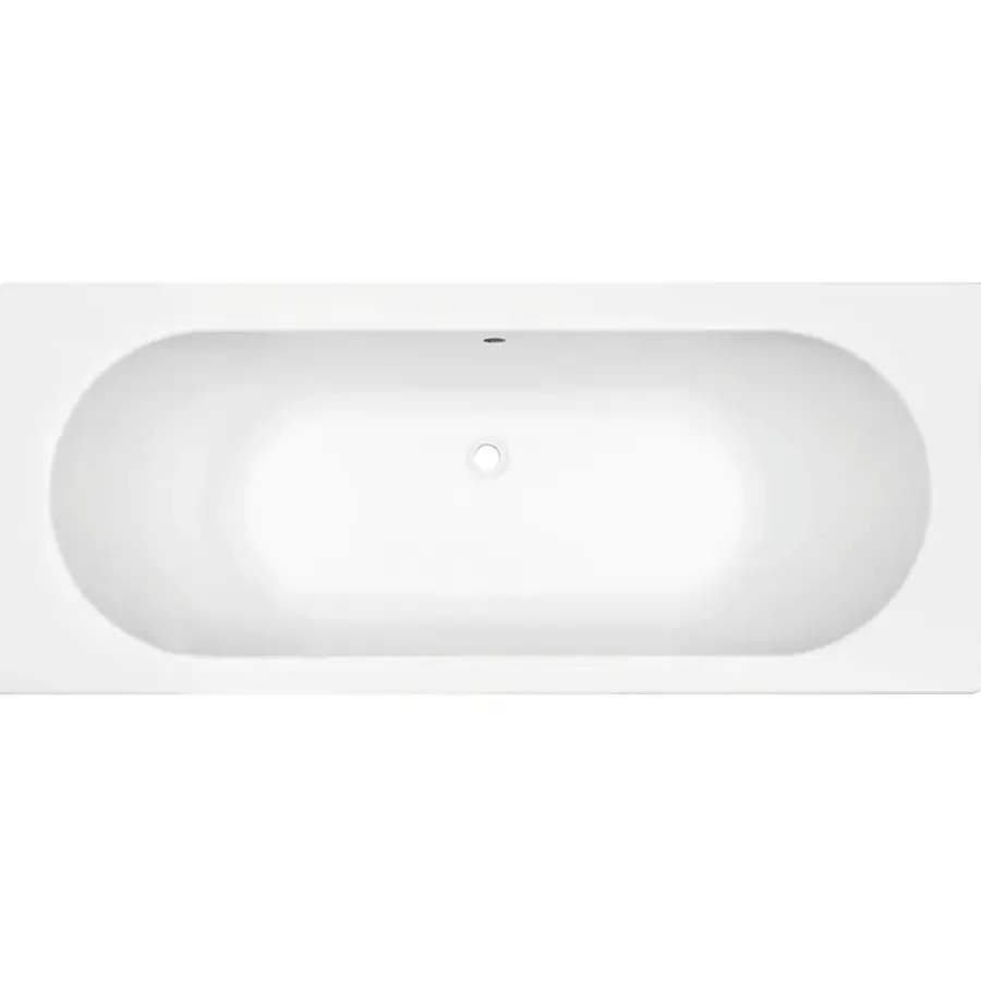 Marho Harboro inbouw duo ligbad glanzend wit 170 x 70 x 43 cm