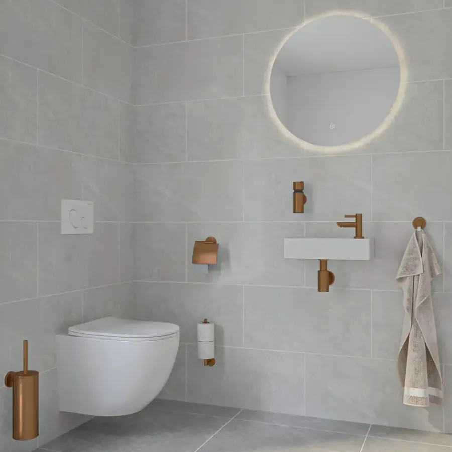 Marho Luxor toiletrolhouder brons koper