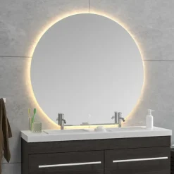 Marho Neris badkamerspiegel met verlichting en verwarming dimbaar 120 x 112 x 0,3 cm