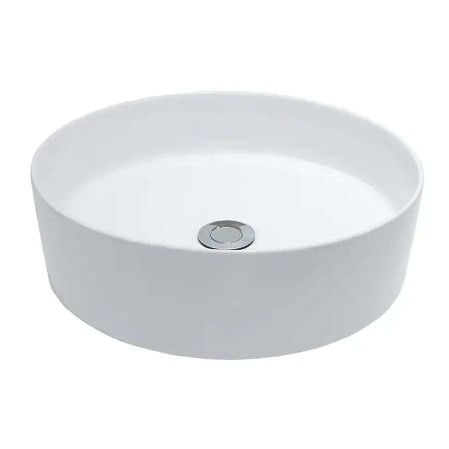 Marho Qira waskom rond 40 x 12 cm keramiek mat wit