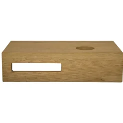 Marho Tarn wastafelblad toilet rechts 40 x 21 x 10 cm massief hout