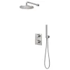 Marho Valdra regendouche set inbouw met thermostaatkraan 25 cm geborsteld staal