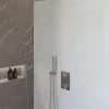Marho Valdra regendouche set inbouw met thermostaatkraan 30 cm geborsteld staal