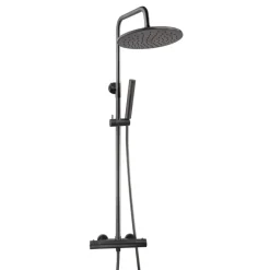 Marho Valdra thermostatische regendouche set opbouw gun metal