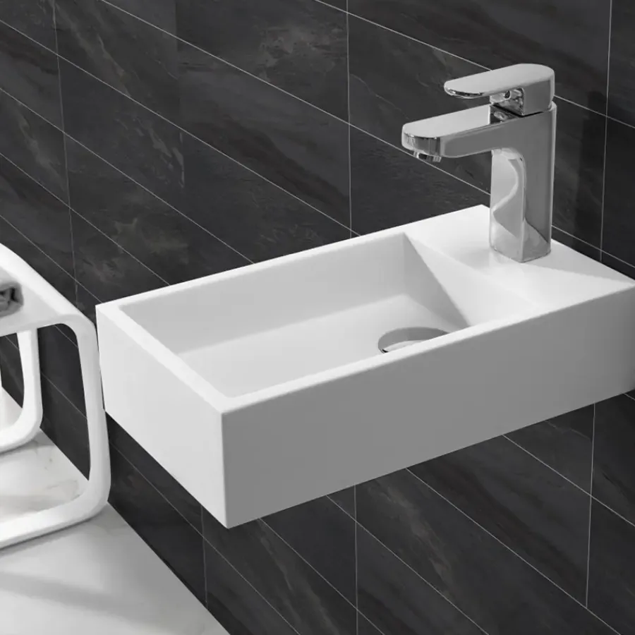 Marho Zelia fontein toilet rechts mat wit composiet