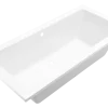 Marho Zephyra SQ inbouw duo lig bad 180 x 80 x 49 cm acryl glans wit