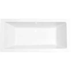 Marho Zephyra SQ inbouw duo lig bad 180 x 80 x 49 cm acryl glans wit