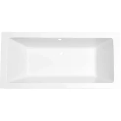 Marho Zephyra SQ inbouw duo lig bad 180 x 80 x 49 cm mat wit
