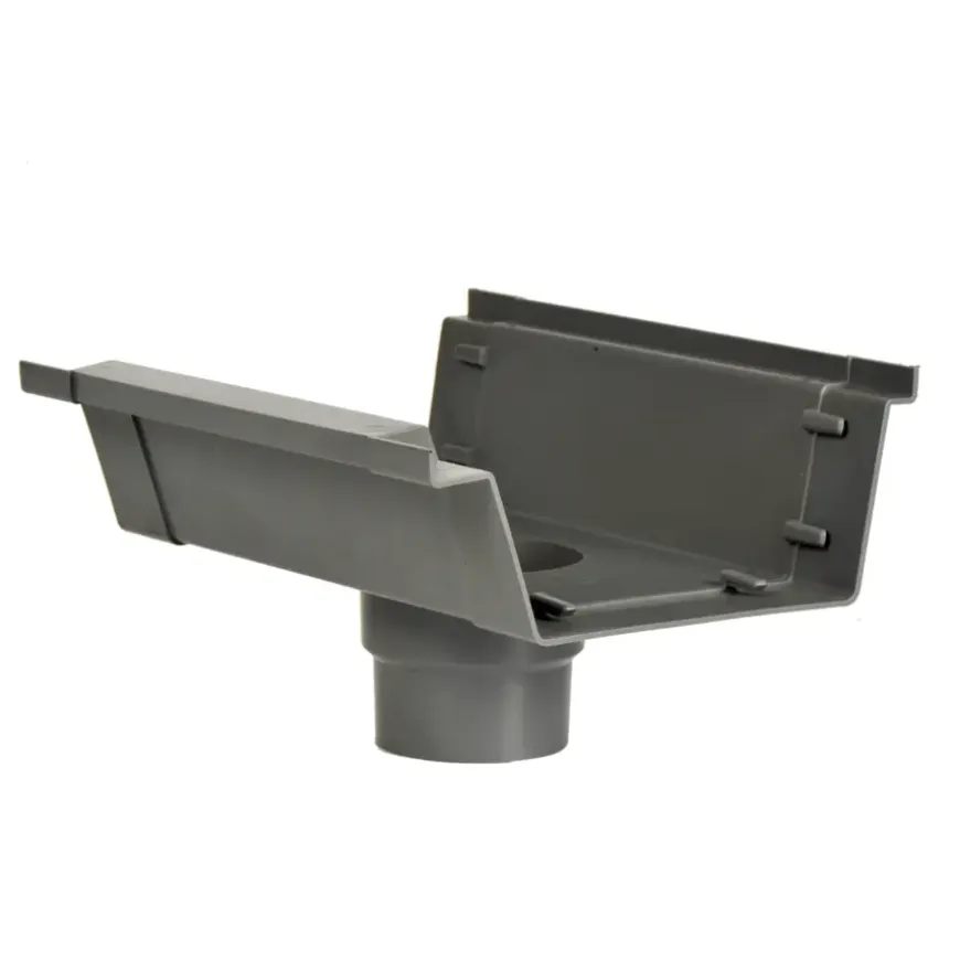 Martens bakgootuitloop grijs 125 mm