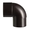 Martens PVC bocht 90° bruin mof/verjongd 70 mm