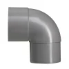 Martens PVC bocht 90° grijs mof/verjongd 100 mm